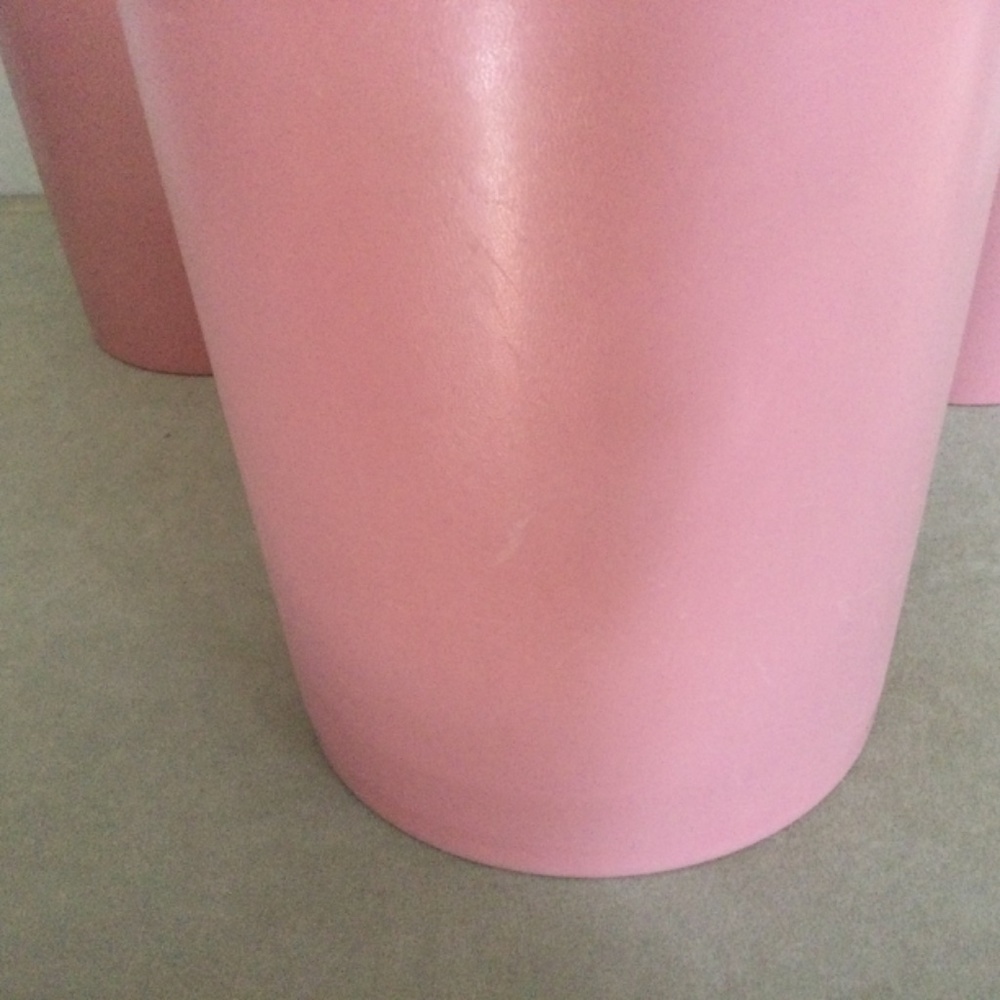 Vintage rose pink Tupperware canisters (no lids) set of 4 - Picture 4 of 6